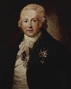 Anton Graff Portrat des Christoph Johann Friedrich Medem oil painting